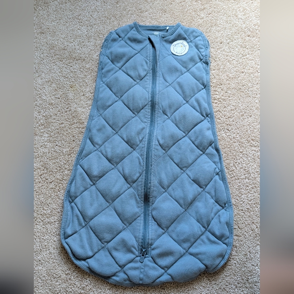Quilted Blue Sleeping Bag